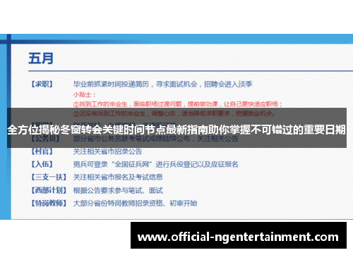 全方位揭秘冬窗转会关键时间节点最新指南助你掌握不可错过的重要日期